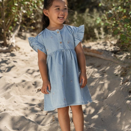 Jurkje korte mouw Denim koop je bij Babywinkel