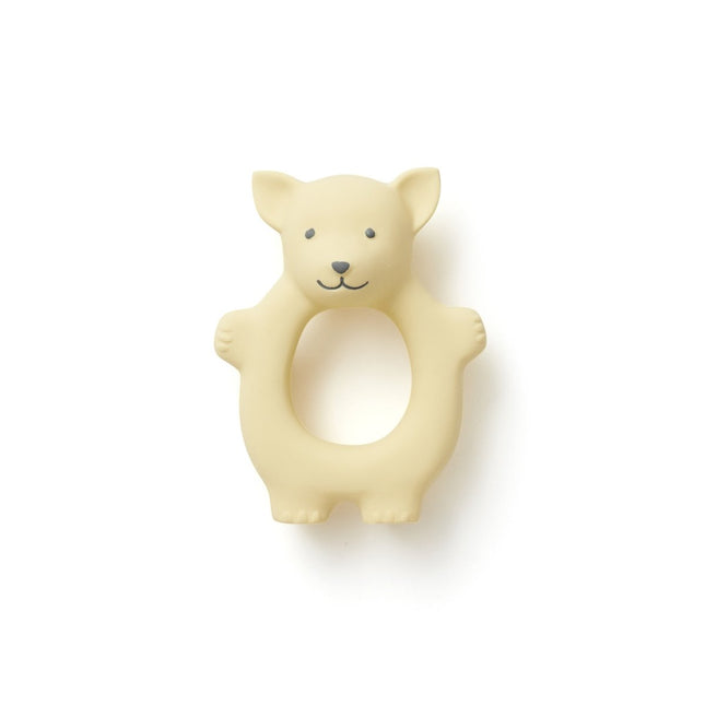 Kid's Concept Bijtring Rubber Geel koop je bij Babywinkel