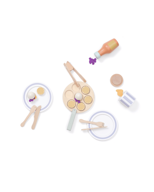 Kid's Concept Houten Speelgoed Pannekoeken Set - Kid's Concept - Babywinkel - 7340028733317
