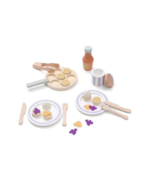Kid's Concept Houten Speelgoed Pannekoeken Set - Kid's Concept - Babywinkel - 7340028733317