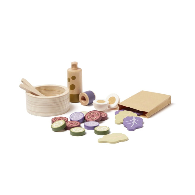 Kid's Concept Houten Speelgoed Salade Set - Kid's Concept - Babywinkel - 7340028731481