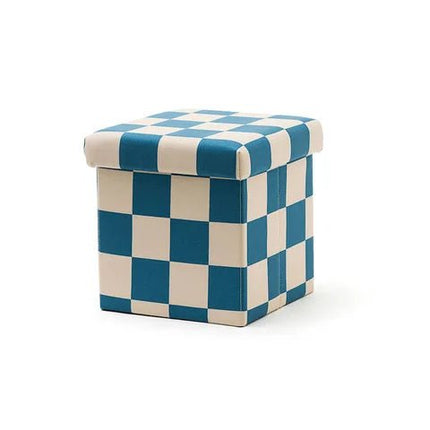 Kid's Concept Poef Met Opbergruimte Blauw Groen 30Cm koop je bij Babywinkel