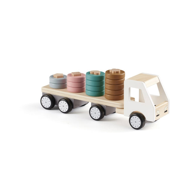 Kid's Concept Speelgoed Auto Vrachtwagen Met Ringen - Kid's Concept - Babywinkel - 7340028729341