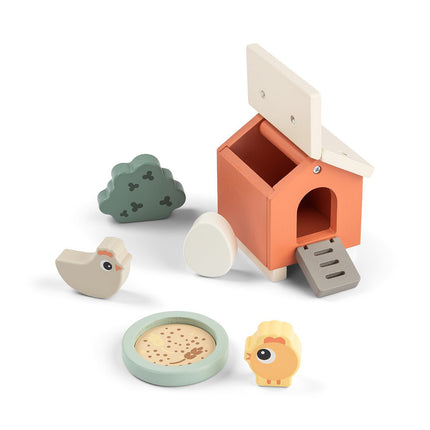 Kleine boerderijspeelset Clucky Kleurenmix koop je bij Babywinkel