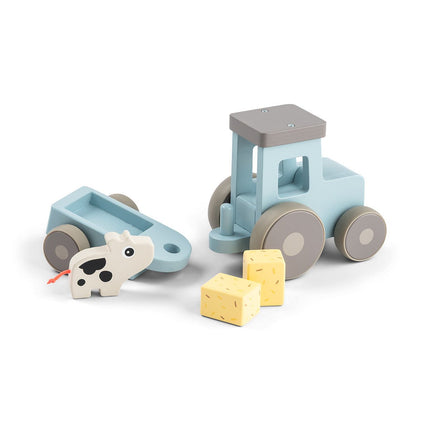 Kleine landbouwtractor Dotti Blue koop je bij Babywinkel