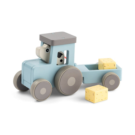 Kleine landbouwtractor Dotti Blue koop je bij Babywinkel