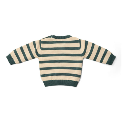 Maglia a righe verde balsamo