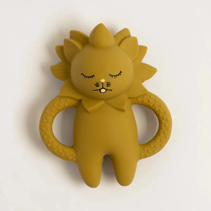 Konges Sløjd Leeuw Bijtring Mustard 13 x 10cm koop je bij Babywinkel