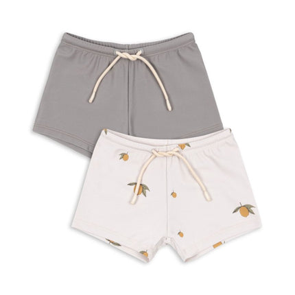 Konges Sløjd 2 - Pack Aster Zwembroek Grs Mon Grand Citron/Laurel Oak koop je bij Babywinkel
