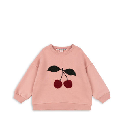 Konges Slojd Baby Sweater Lou Terry Sweat OCS Mellow Rose koop je bij Babywinkel