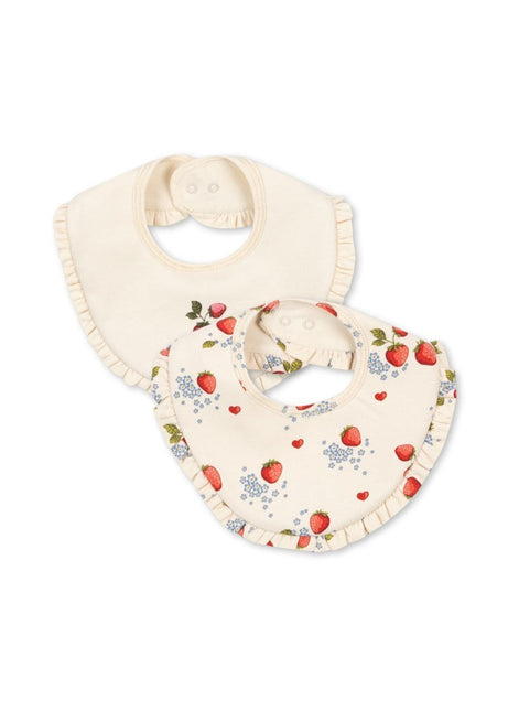 Konges Slojd Basic 2 Pack Frill Bib Marmalade Mix - Babywinkel - 5715681002476