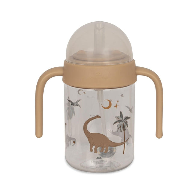 Konges Slojd Bottle With Handle Dino - Babywinkel - 5715681010488