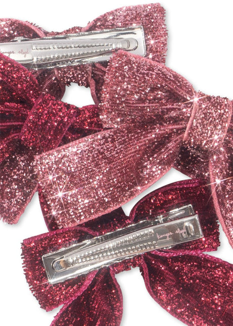 Konges Slojd Haarspeldje Baby Strik Pink Mix 4St - Konges Slojd - Babywinkel - 5715681043608