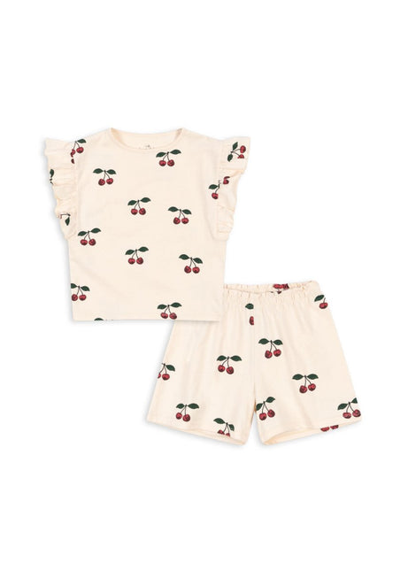 Konges Slojd Kleding Set Lin Frill Ma Grande Cerise koop je bij Babywinkel