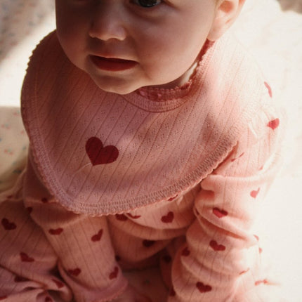 Konges Slojd Minnie 2 Pack Bib Mellow Rose - Babywinkel - 5715681027776