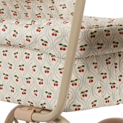 Konges Slojd Minnie Doll Pram Cherry Motif - Babywinkel - 5715681055687