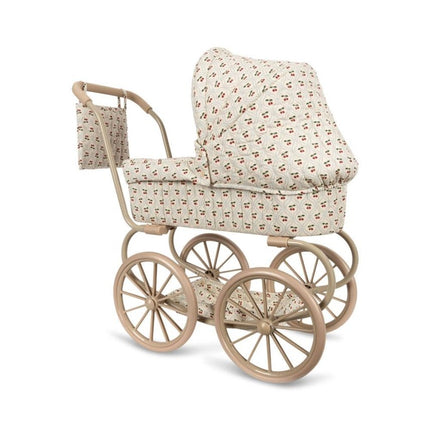 Konges Slojd Minnie Doll Pram Cherry Motif - Babywinkel - 5715681055687