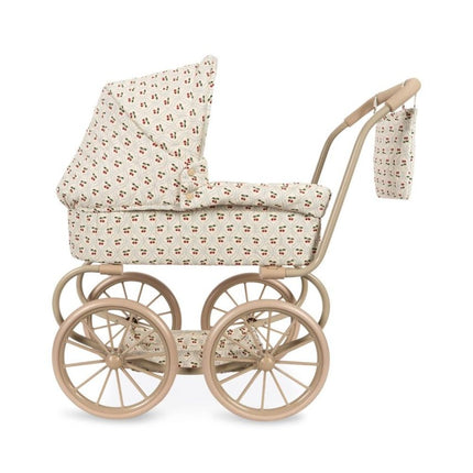 Konges Slojd Minnie Doll Pram Cherry Motif - Babywinkel - 5715681055687