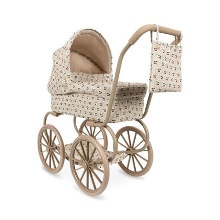 Konges Slojd Minnie Doll Pram Cherry Motif - Babywinkel - 5715681055687