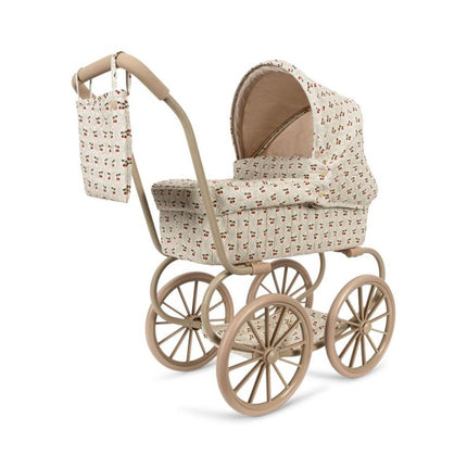 Konges Slojd Minnie Doll Pram Cherry Motif - Babywinkel - 5715681055687