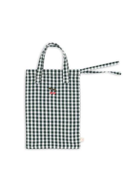 Konges Slojd Poppenbedje Beddengoed Green Check koop je bij Babywinkel