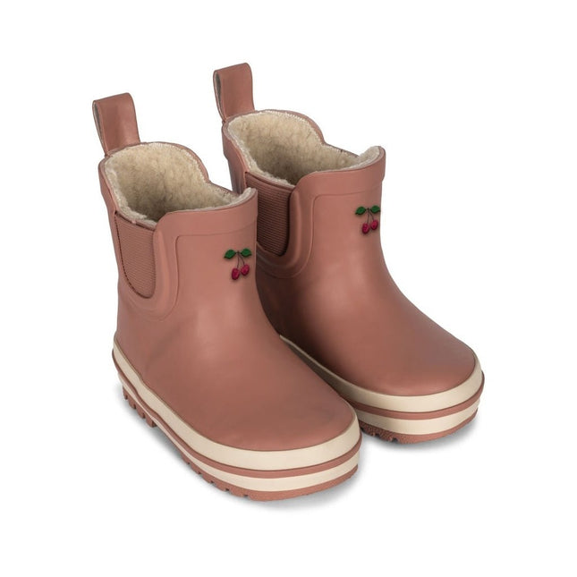 Konges Slojd Regenlaarsjes Cherry Lowcameo Brown - Konges Slojd - Babywinkel - 5715404261579