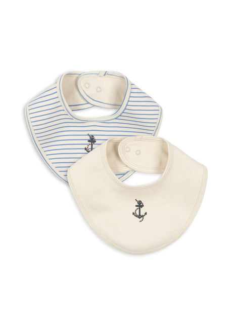 Konges Slojd Slabbetje Stripe Provence Mix 2St koop je bij Babywinkel