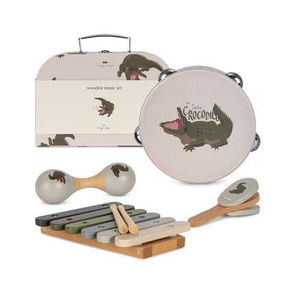 Konges Slojd Speelkoffer Muziek Set Crocodille - Konges Slojd - Babywinkel - 5715404343596