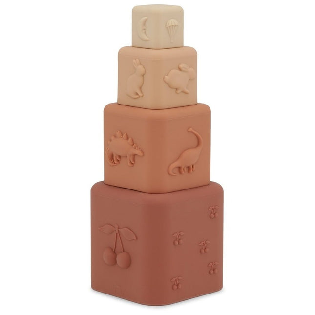 Konges Slojd Stapeltoren Silicone Rosesand Mix - Konges Slojd - Babywinkel - 5715404059671