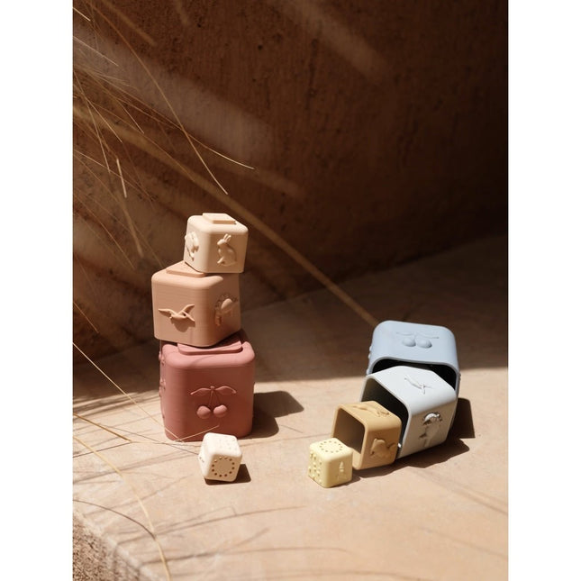 Konges Slojd Stapeltoren Silicone Rosesand Mix - Konges Slojd - Babywinkel - 5715404059671