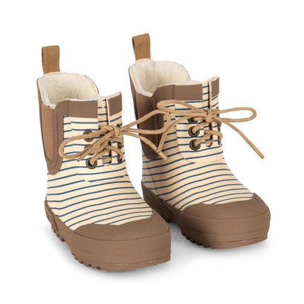 Konges Slojd Thermo Laarsjes Print Stripe Bluie - Konges Slojd - Babywinkel - 5715681091692