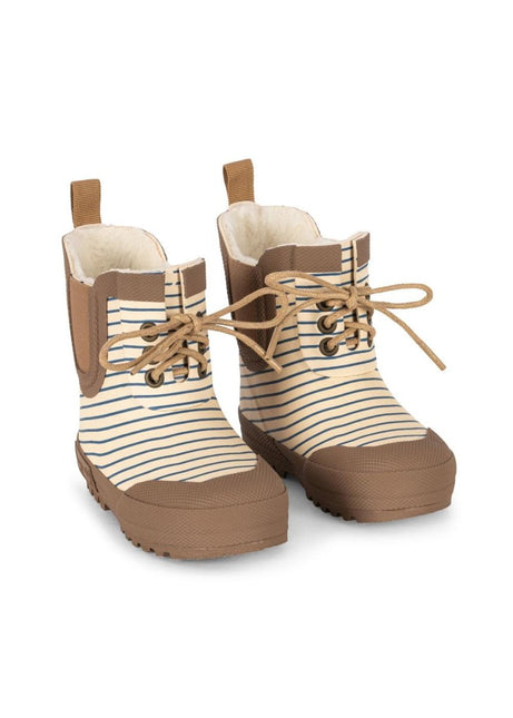 Konges Slojd Thermo Laarsjes Print Stripe Bluie - Konges Slojd - Babywinkel - 5715681091692