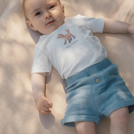 Korte broek blauw Stone Blue koop je bij Babywinkel