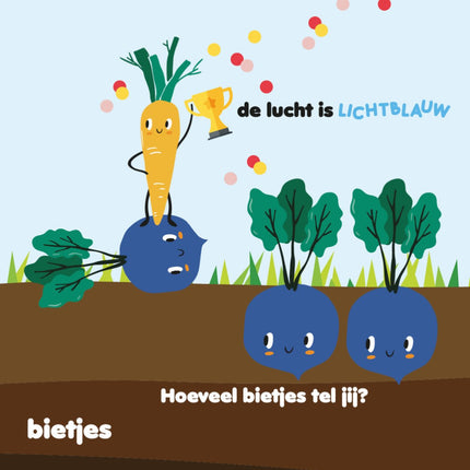 Leer groentes met meneer Wortel - Babywinkel - 9789083067797