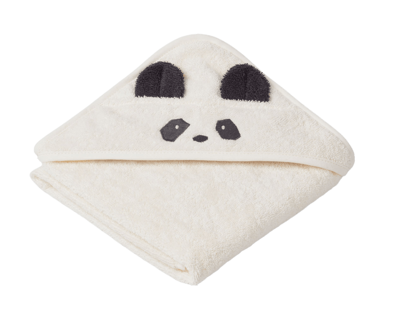 Liewood Badcape Baby Albert Panda Creme De La Creme - Liewood - Babywinkel - 5713370969673