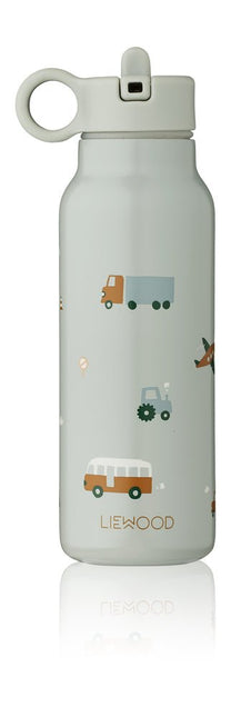 Liewood Drinkbeker Falk Vehicles/Dove Blue 350Ml - Liewood - Babywinkel - 5715493448707