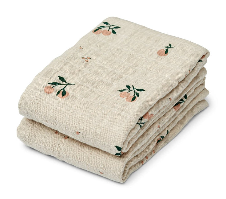 Liewood Hydrofiele Doek Lewis Peach/Sea Shell 2St koop je bij Babywinkel