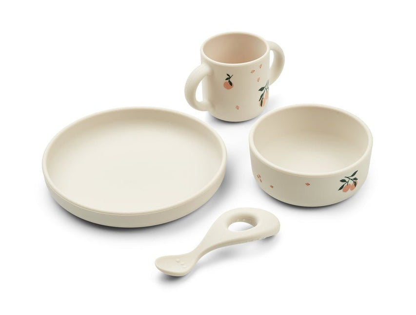 Liewood Kinderservies Set Vivi Peach/ Sea Shell koop je bij Babywinkel