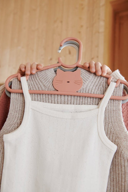 Liewood Kledinghanger Falton Cat Tuscany Rose 8St - Liewood - Babywinkel - 5715493129545