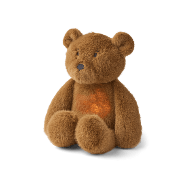Liewood Knuffel Met Hartslag Hattie Golden Caramel koop je bij Babywinkel