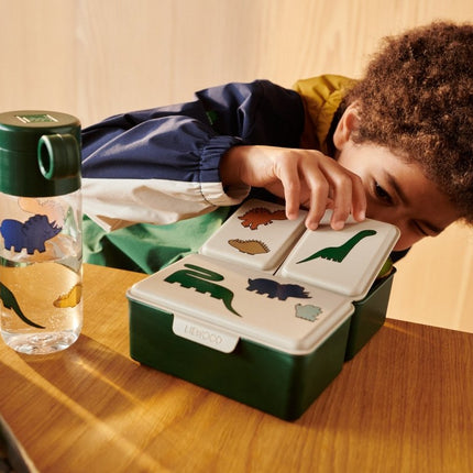 Liewood Lunchbox Driss Dinosaurs / Mist - Liewood - Babywinkel - 5715493352783