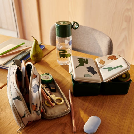 Liewood Lunchbox Driss Dinosaurs / Mist - Liewood - Babywinkel - 5715493352783