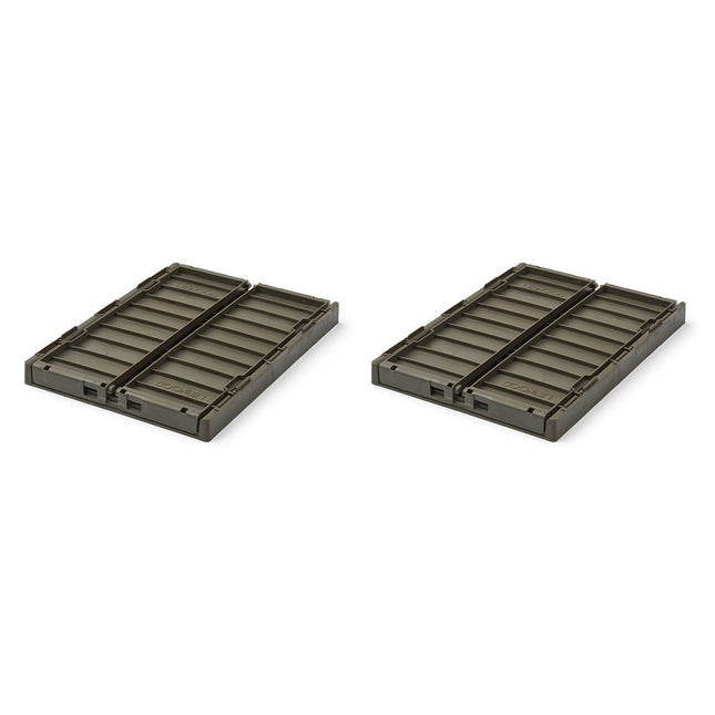 Liewood Opbergbakjes Weston Army Brown 25Cm 2St - Liewood - Babywinkel - 5715493376017