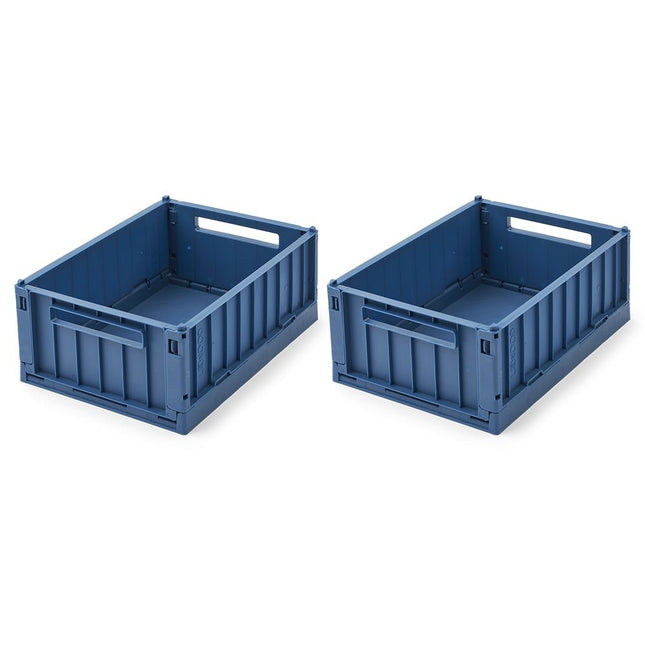 Liewood Opbergbakjes Weston Indigo Blue 25Cm 2St - Liewood - Babywinkel - 5715493376024