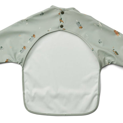 Liewood Slabbetje Merle Vehicles/ Dove Blue - Liewood - Babywinkel - 5713370962254