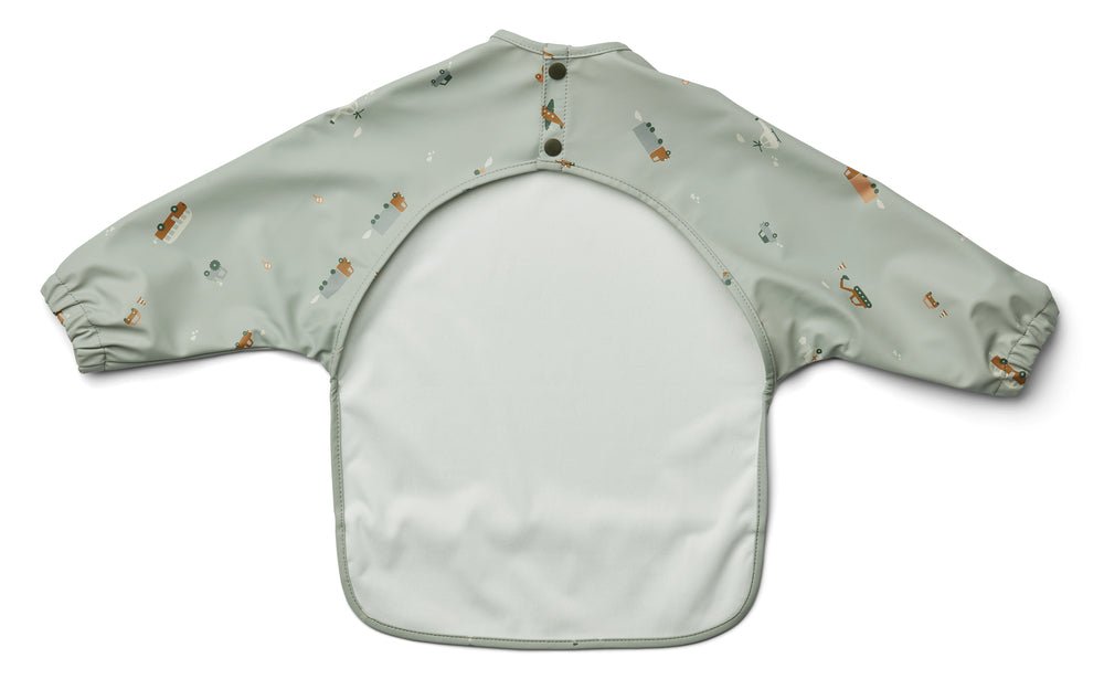 Liewood Slabbetje Merle Vehicles/ Dove Blue - Liewood - Babywinkel - 5713370962254