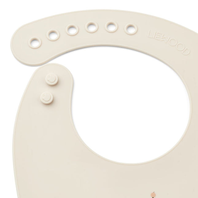 Liewood Slabbetje Tilda Peach/ Sea Shell 2St koop je bij Babywinkel