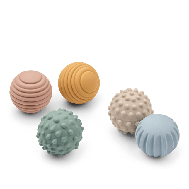 Liewood Speelbal Sensorisch Beach Blue Multi koop je bij Babywinkel