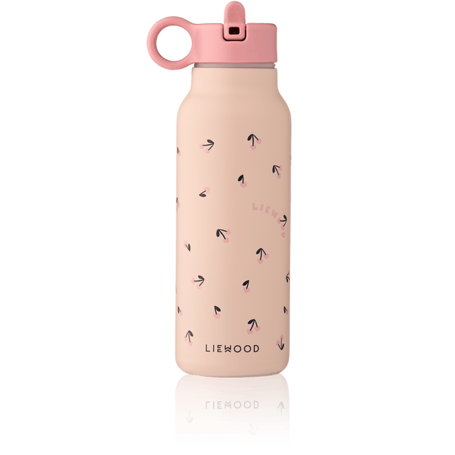 Liewood Waterfles Falk Mini Cherry heart / Rosey 350ml koop je bij Babywinkel