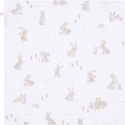 <tc>Little Dutch</tc> Lenzuolo a pieghe Culla Bianco Baby Bunny